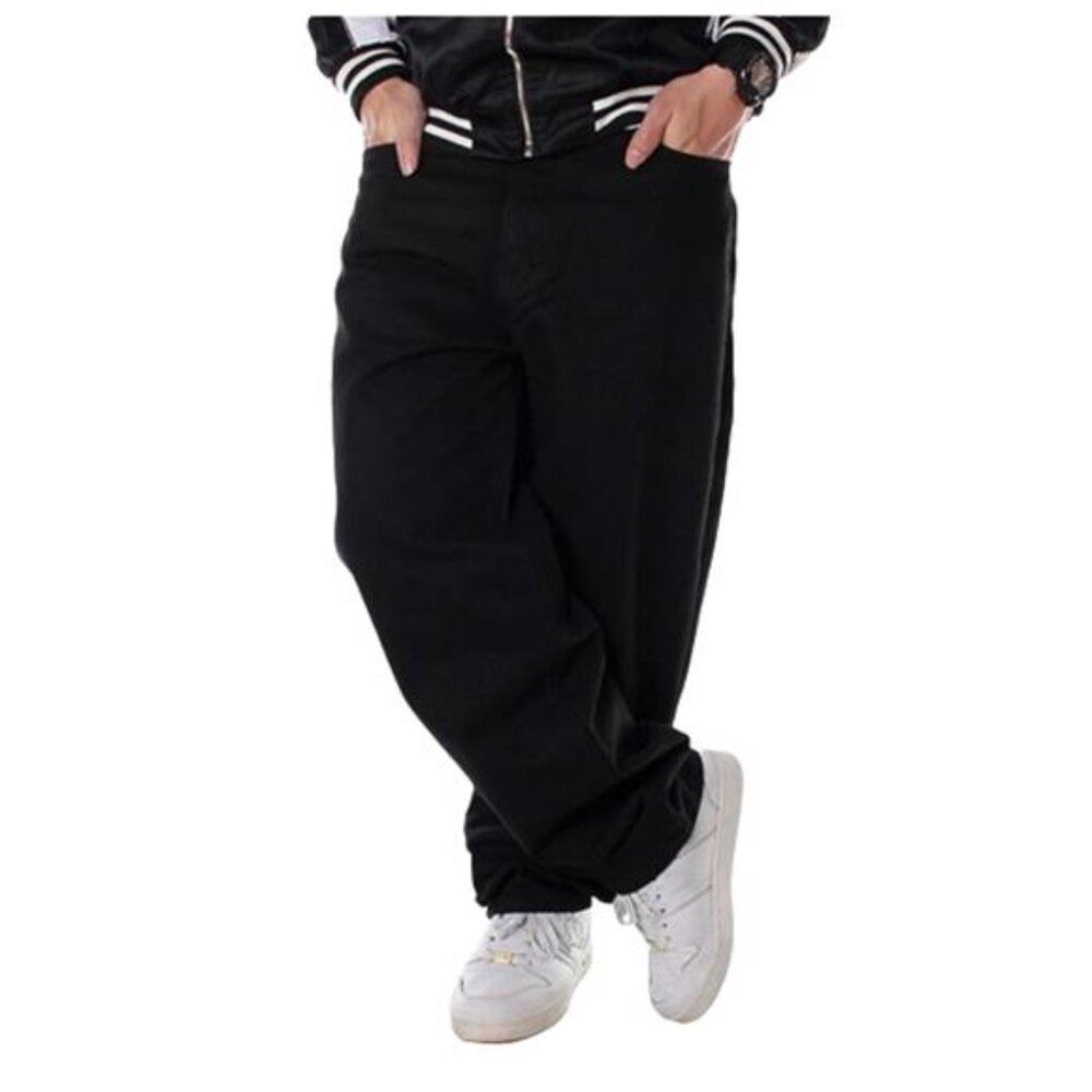 NEW EnllerviiD Black Baggy Hip Hop Denim Jeans, Men's 20/46